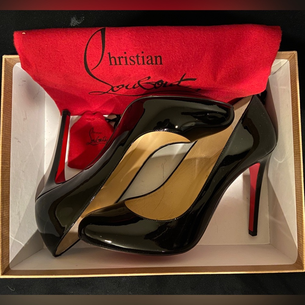 Black Christian Louboutin Fifille 100 Heels Size: 40.5 (10.5 US) New